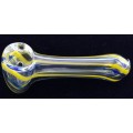 GLASS PIPE ASSORTED COLOR STRIPED PEANUT HP01 5CT/ PACK